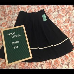 Rock Steady Streak of Success Midi Skirt